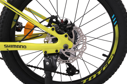 BICICLETA TOTEM MTB ARO 20 MODELO MARTIN MAGNESIO AMARILLO