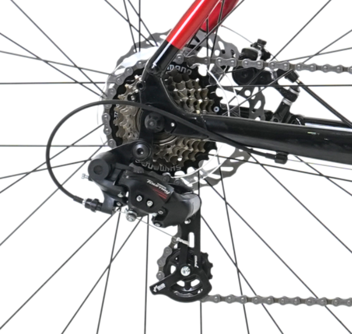 BICICLETA GRAVEL TOTEM 700*58 GRAVEL-X NEGRO ROJO