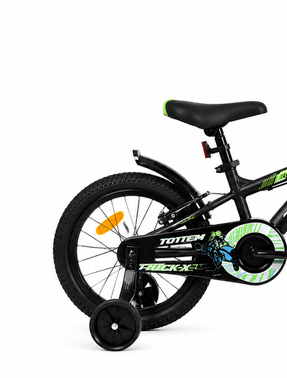 BICICLETA TOTEM INFANTIL ARO 16 ROCK-X COLOR NEGRO