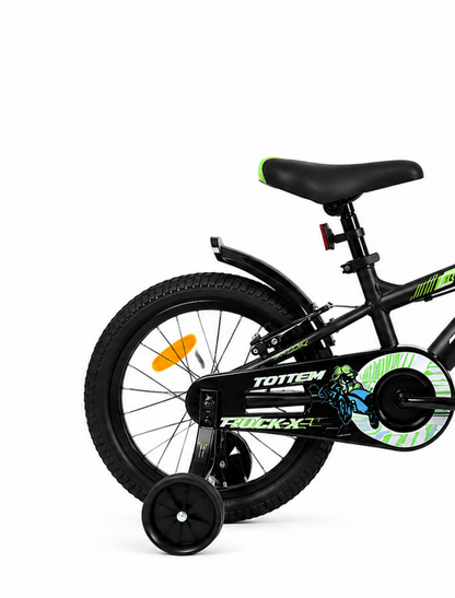 BICICLETA TOTEM INFANTIL ARO 16 ROCK-X COLOR NEGRO