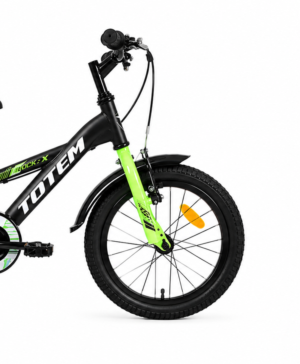 BICICLETA TOTEM INFANTIL ARO 16 ROCK-X COLOR NEGRO