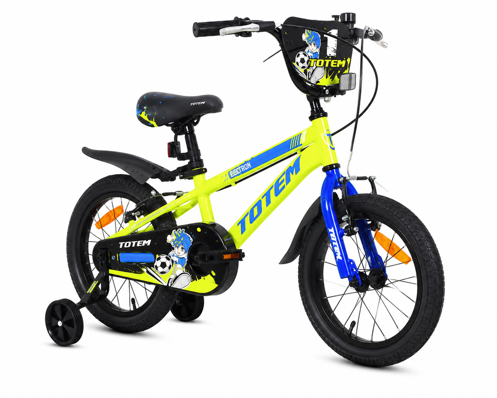 BICICLETA TOTEM INFANTIL  ARO 16 ELECTRON COLOR AMARILLO