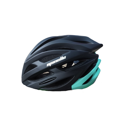 Casco De Bicicleta MTB Spinello HB31 Talla L-XL Negro/Celeste