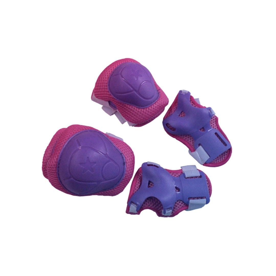SET DE PROTECCION INFANTIL RODILLERAS Y CODERAS MORADO