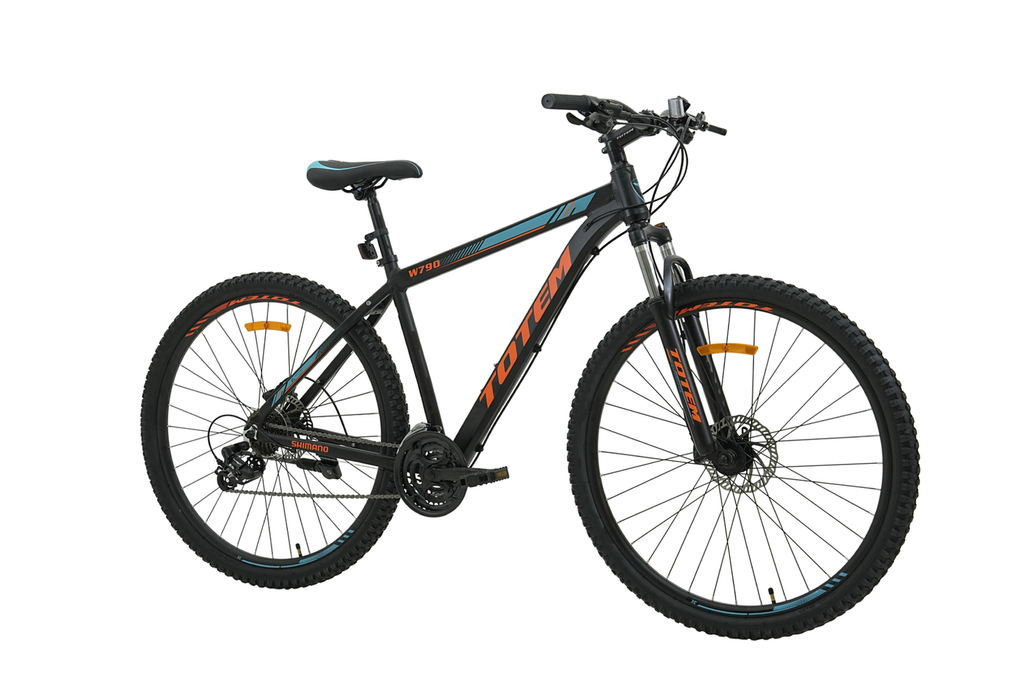 BICICLETA TOTEM W790 MTB ARO 29 TALLA 17 NEGRO CON NARANJA