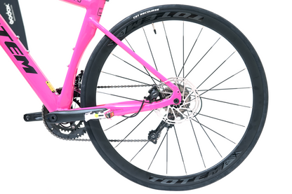 BICICLETA DE RUTA TOTEM TR 4.0 700X46 ROSADO