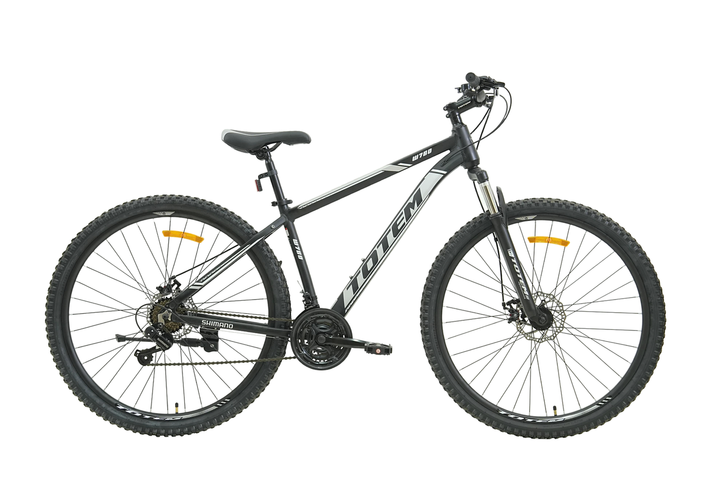 BICICLETA TOTEM MTB W760 ARO 29 TALLA 17 NEGRO CON GRIS