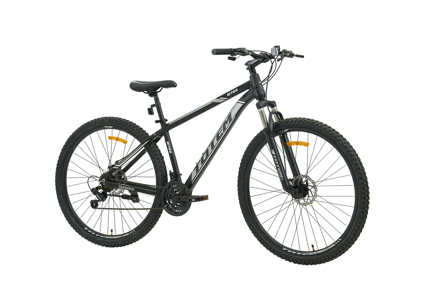 BICICLETA TOTEM MTB W760 ARO 29 TALLA 17 NEGRO CON GRIS