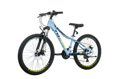 BICICLETA TOTEM MTB ARO 24 MODELO 1100 CELESTE