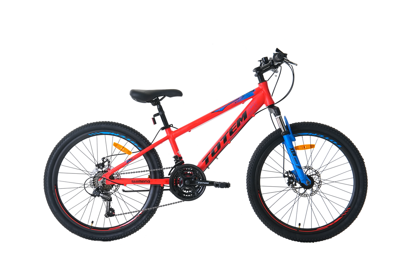 BICICLETA TOTEM MTB ARO 24 MODELO ATLANTIS ROJO