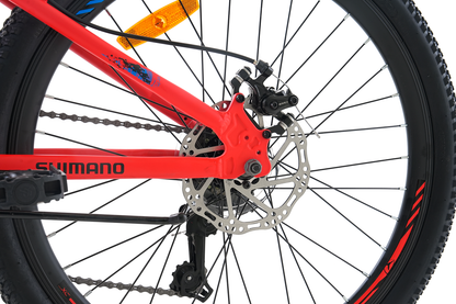 BICICLETA TOTEM MTB ARO 24 MODELO ATLANTIS ROJO