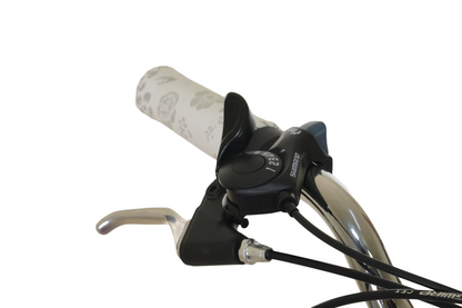 BICICLETA TOTEM CITY DAMA ARO 26 GRIS CON FUCSIA
