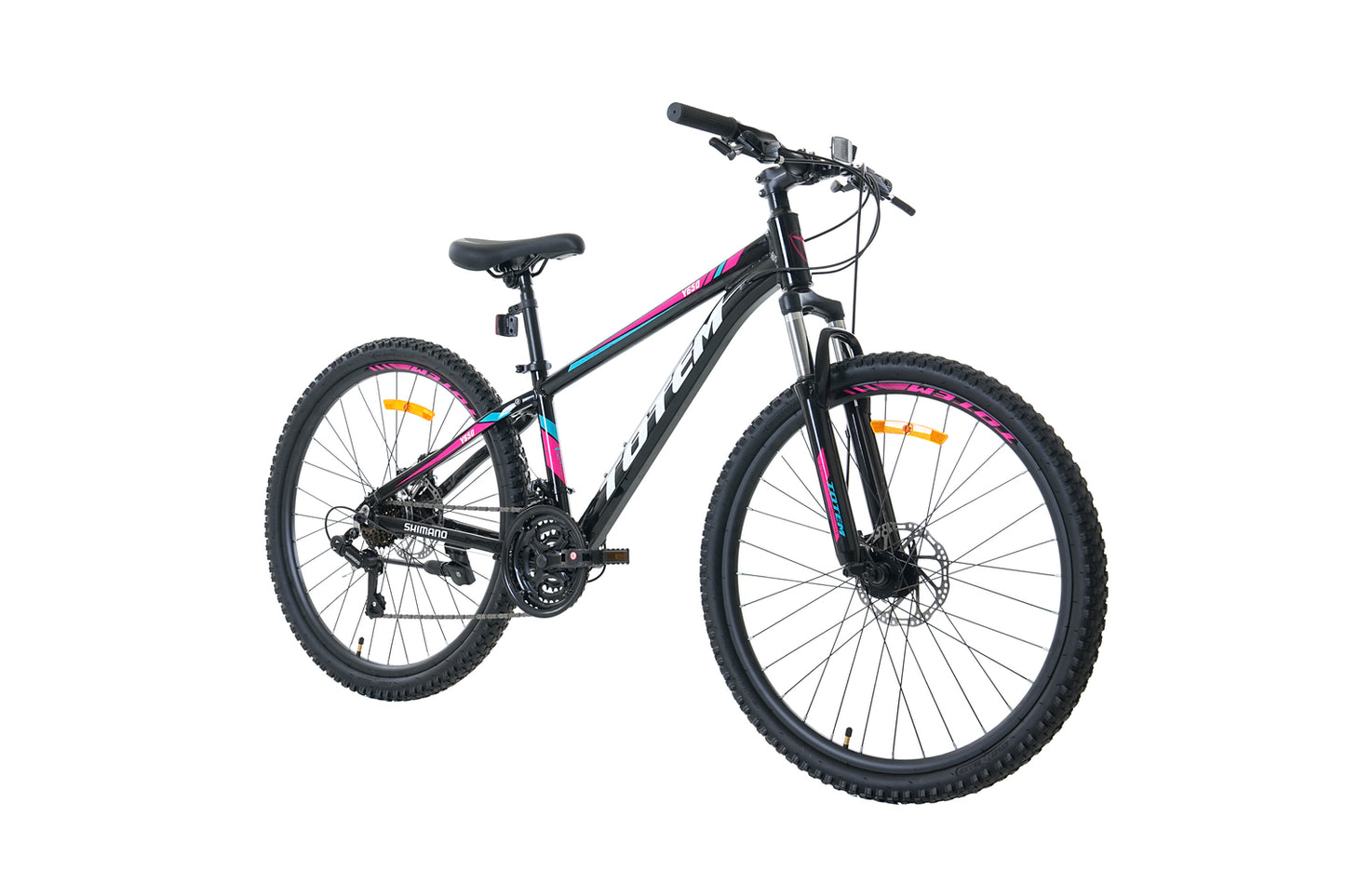 BICICLETA TOTEM MTB ARO 26 MODELO Y650 NEGRO ROSA