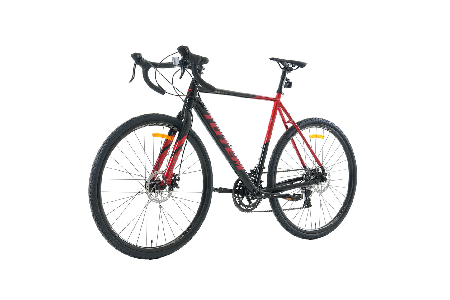 BICICLETA GRAVEL TOTEM 700*58 GRAVEL-X NEGRO ROJO
