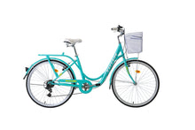 BICICLETA TOTEM CITY DAMA ARO 26 TURQUESA