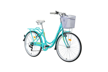 BICICLETA TOTEM CITY DAMA ARO 26 TURQUESA