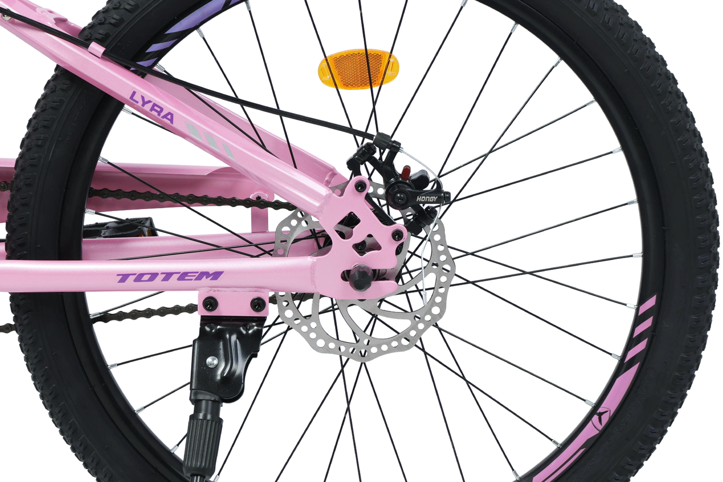 BICICLETA TOTEM MTB ARO 24 LYRA COLOR ROSADO
