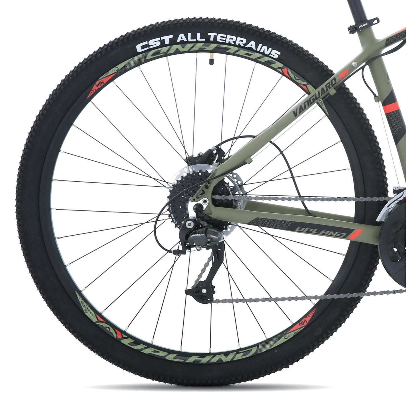 BICICLETA UPLAND MTB ARO 29*17.5 MOD VANGUARD 500 COLOR VERDE