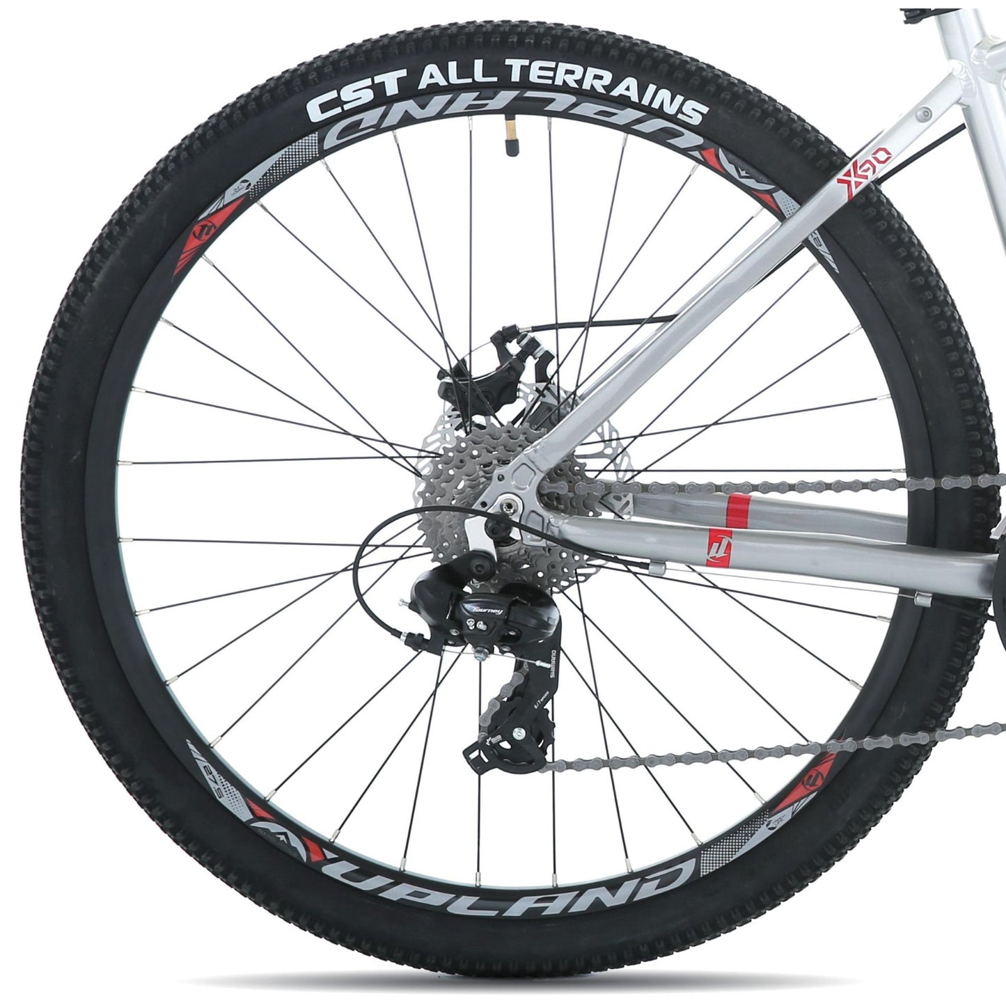 BICICLETA UPLAND MTB ARO 27,5 X90  COLOR PLATEADO