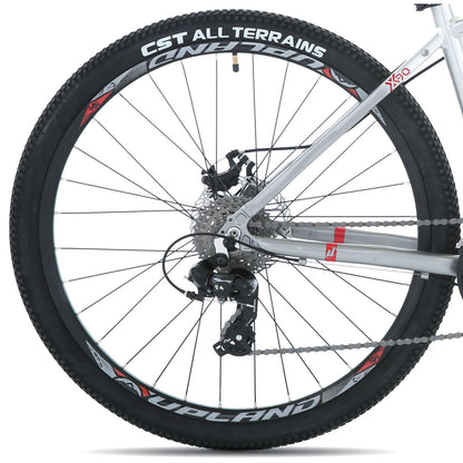BICICLETA UPLAND MTB ARO 27,5 X90  COLOR PLATEADO