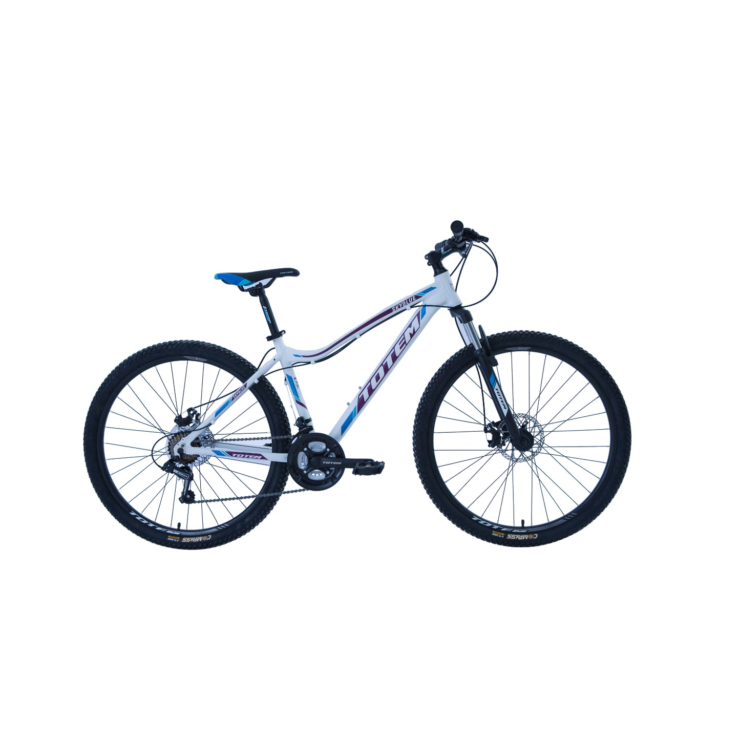 BICICLETA TOTEM MTB ARO 27.5*16.5  MOD SKYBLUE COLOR BLANCO