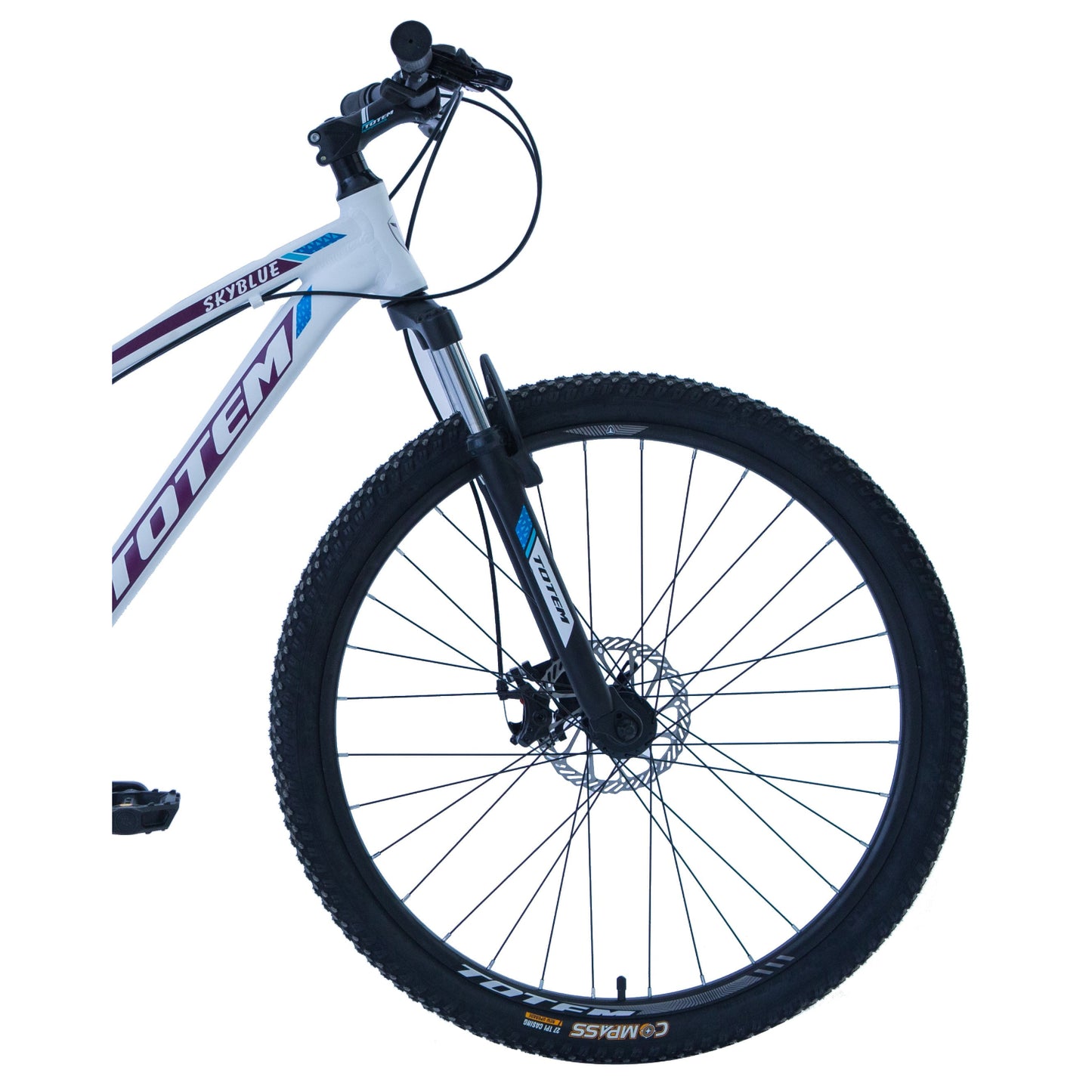 BICICLETA TOTEM MTB ARO 27.5*16.5  MOD SKYBLUE COLOR BLANCO