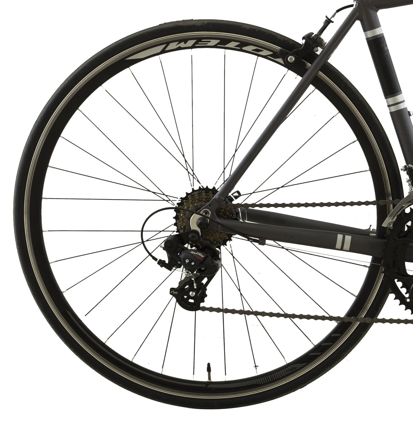 BICICLETA DE RUTA TOTEM 700*50 MNX GRIS GRAFITO