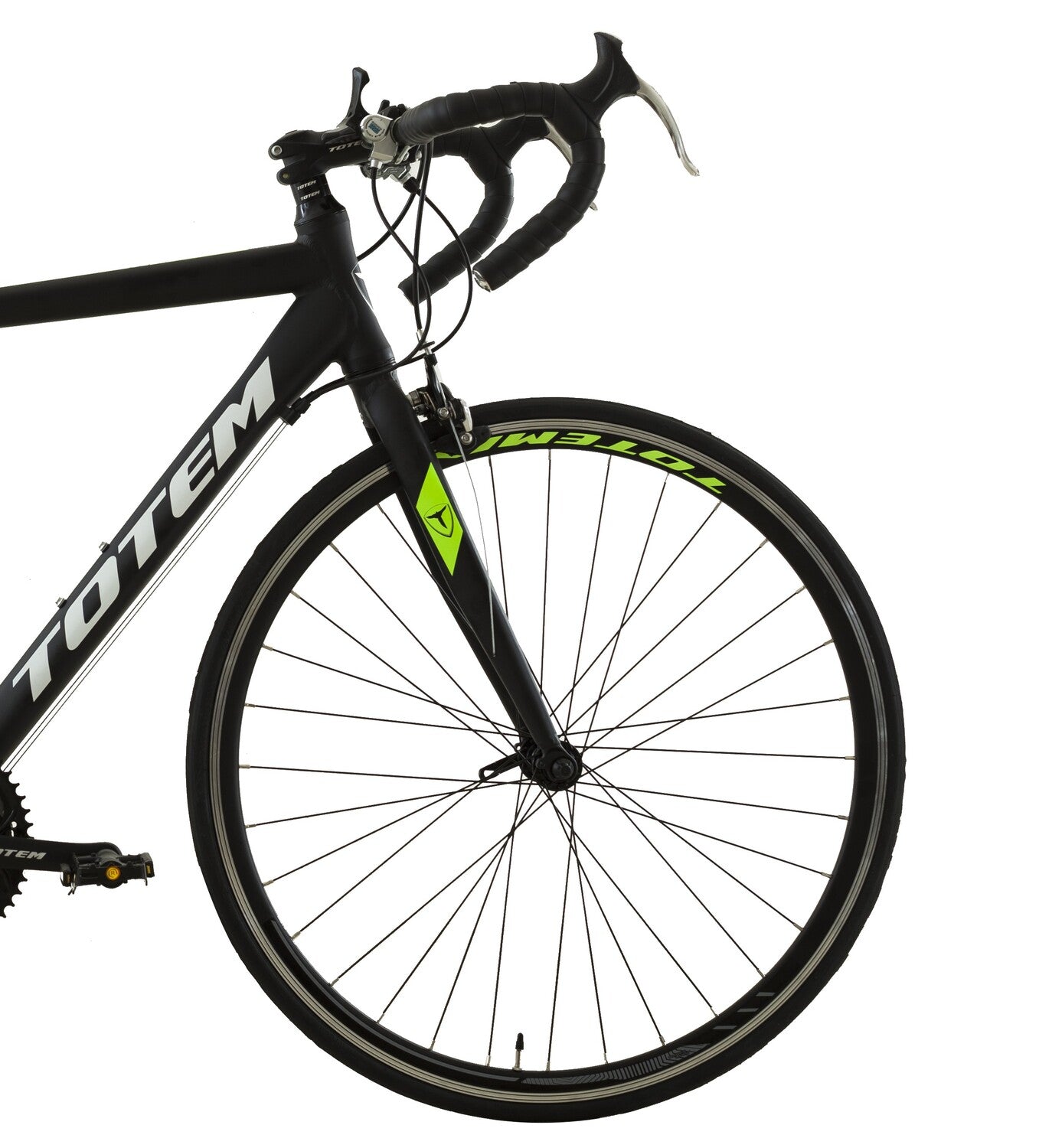BICICLETA DE RUTA TOTEM 700*52 MNX NEGRO CON VERDE