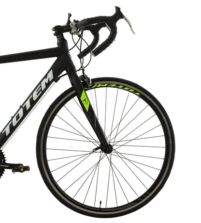 BICICLETA DE RUTA TOTEM 700*52 MNX NEGRO CON VERDE