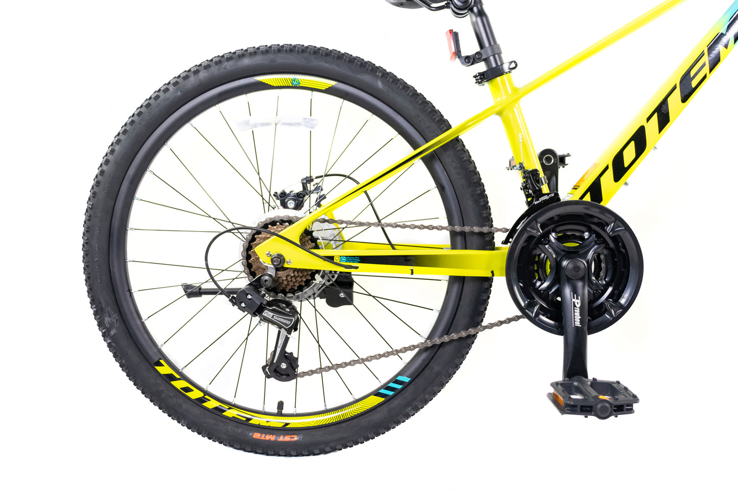 BICICLETA DE MAGNESIO TOTEM MTB ARO 24 MOD MARTIN AMARILLO