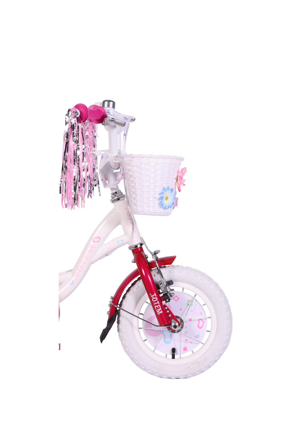 BICICLETA TOTEM INFANTIL ARO 12 PRETTY GIRL COLOR BLANCO