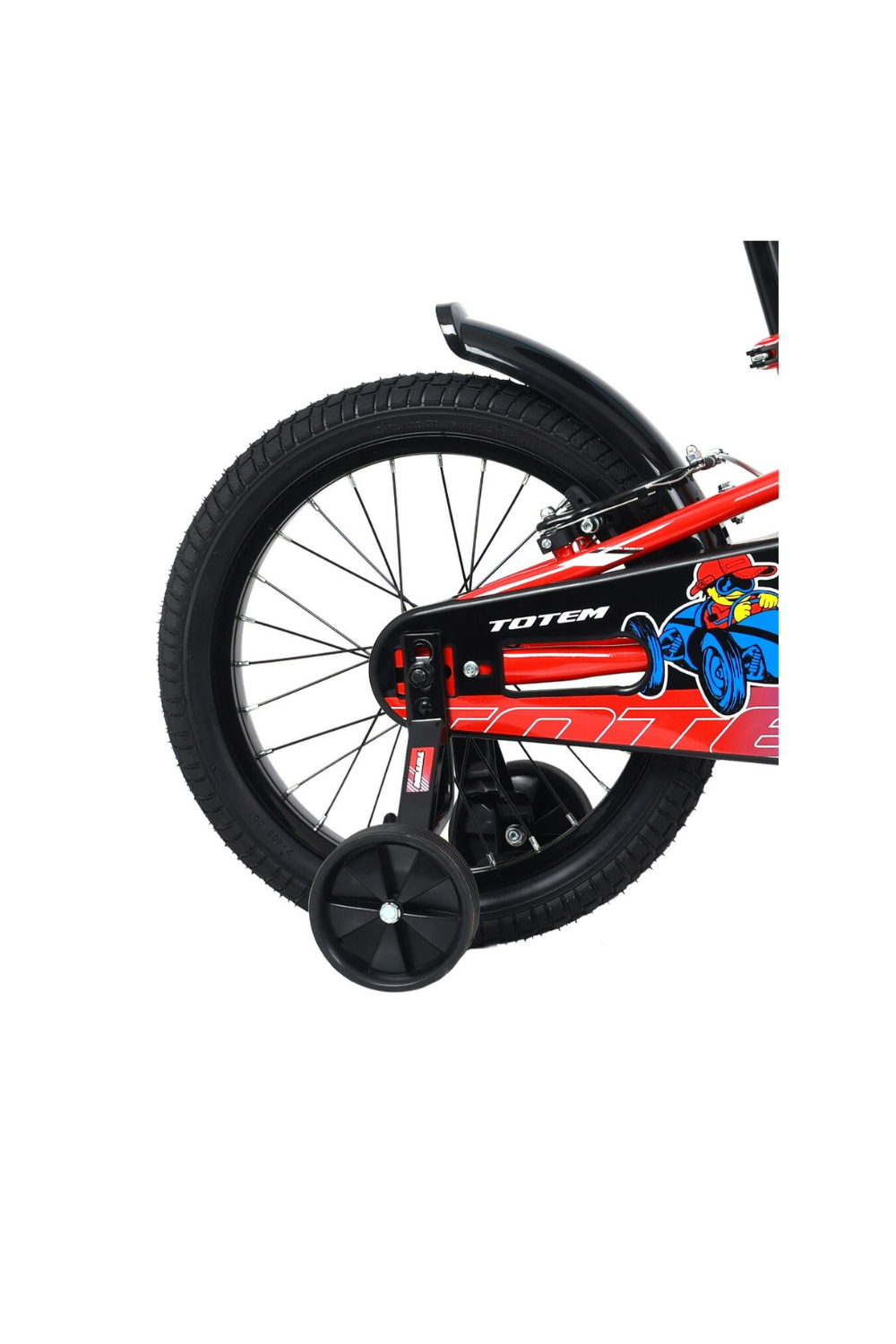 BICICLETA TOTEM INFANTIL ARO 16 ROCK-X  COLOR ROJO